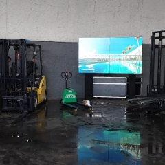 VideoWall 04 monitores&nbsp;(2,40 x 1,40 m).